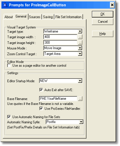 The ProImage Call Button - General Settings