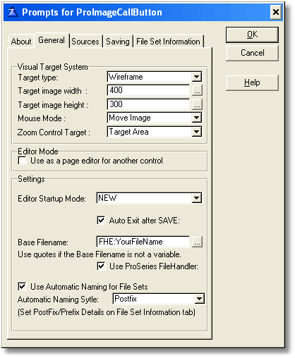 The ProImage Call Button - General Settings The ProImage Call Button - General Settings