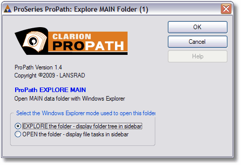 The ProPath Explore template The ProPath Explore template