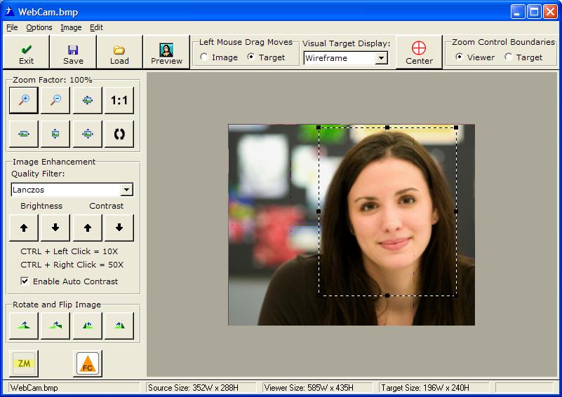 The video capture image displayed in the ProImage Image Editor The video capture image displayed in the ProImage Image Editor